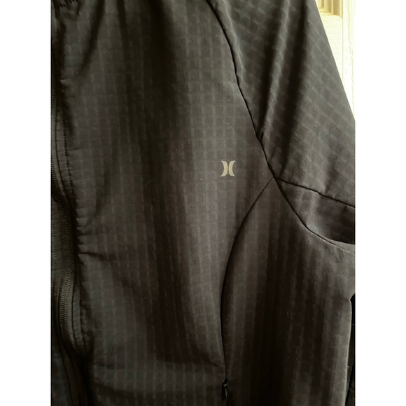 HURLEY~ BLACK BOMBER JACKET~LIGHTWEIGHT~LG - Picture 10 of 10